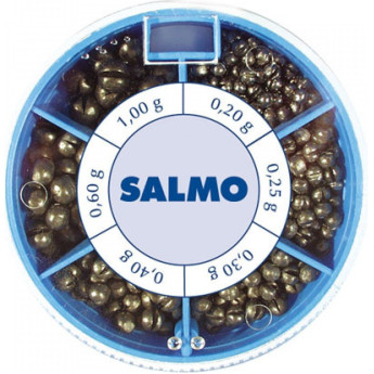 Грузила SALMO дробинка Pl 6 секций стандартные 120г набор